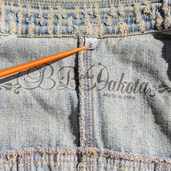 Vintage Military-inspo style BB Dakota embellished denim jacket - Picture 13 of 14